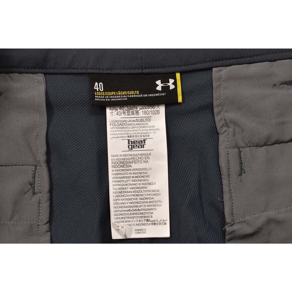NEW Under Armour Men's Size 40 Gray HeatGear Shorts Loose Fit Golf - Picture 8 of 8